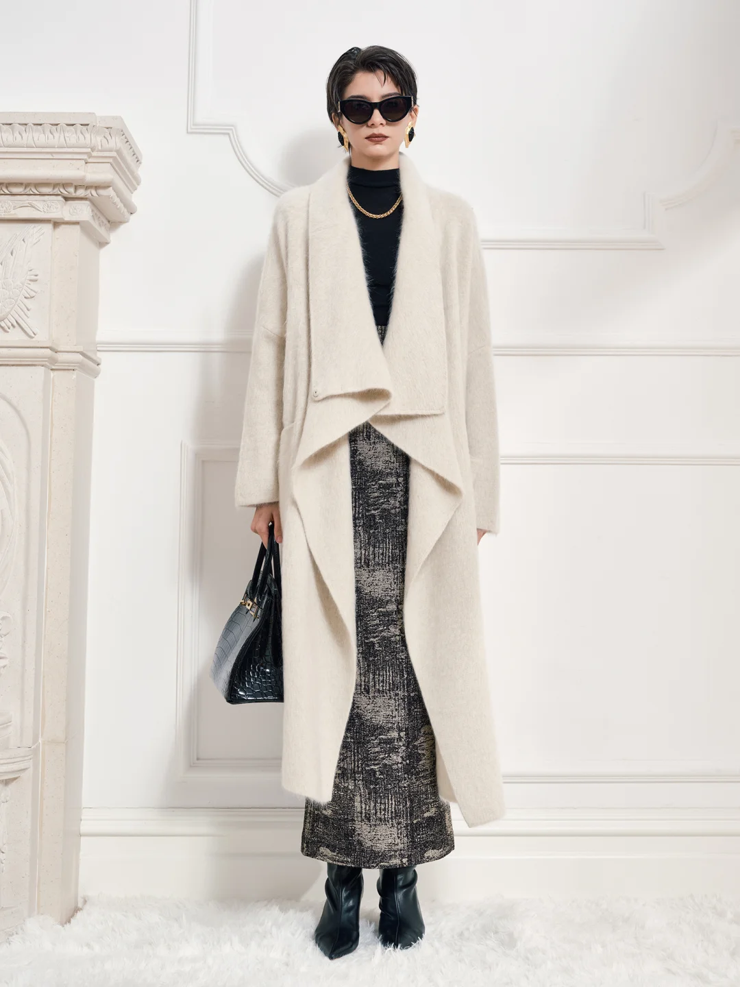 TU | 2025 AW上新 白牦牛绒大衣