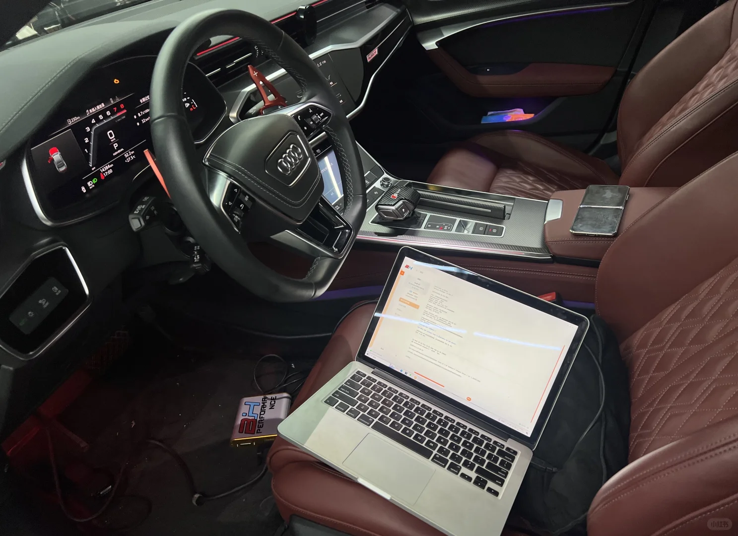 奥迪A7 ECU特调程序 深圳马力机测试