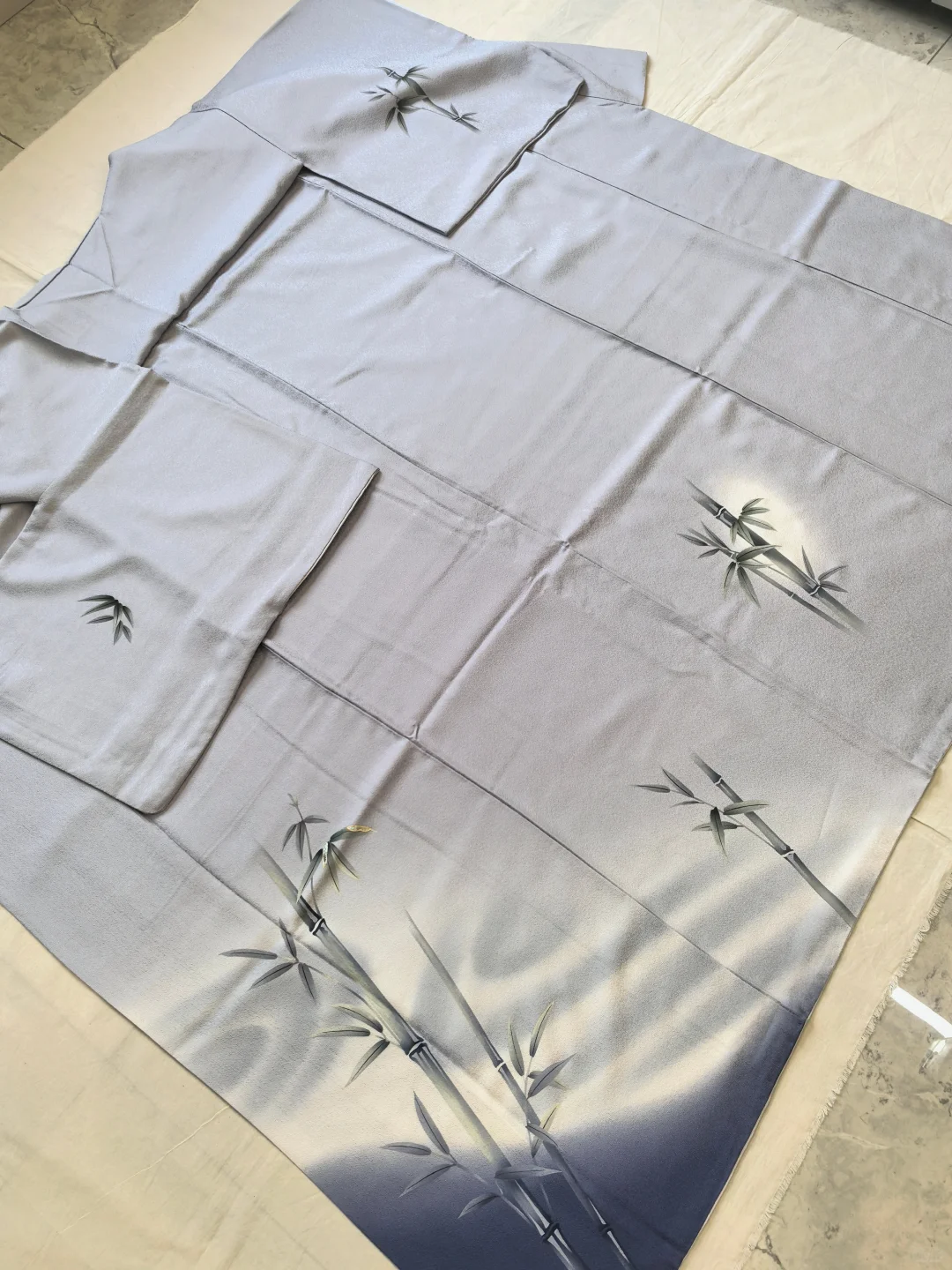 「竹影清风 螺钿 付下」