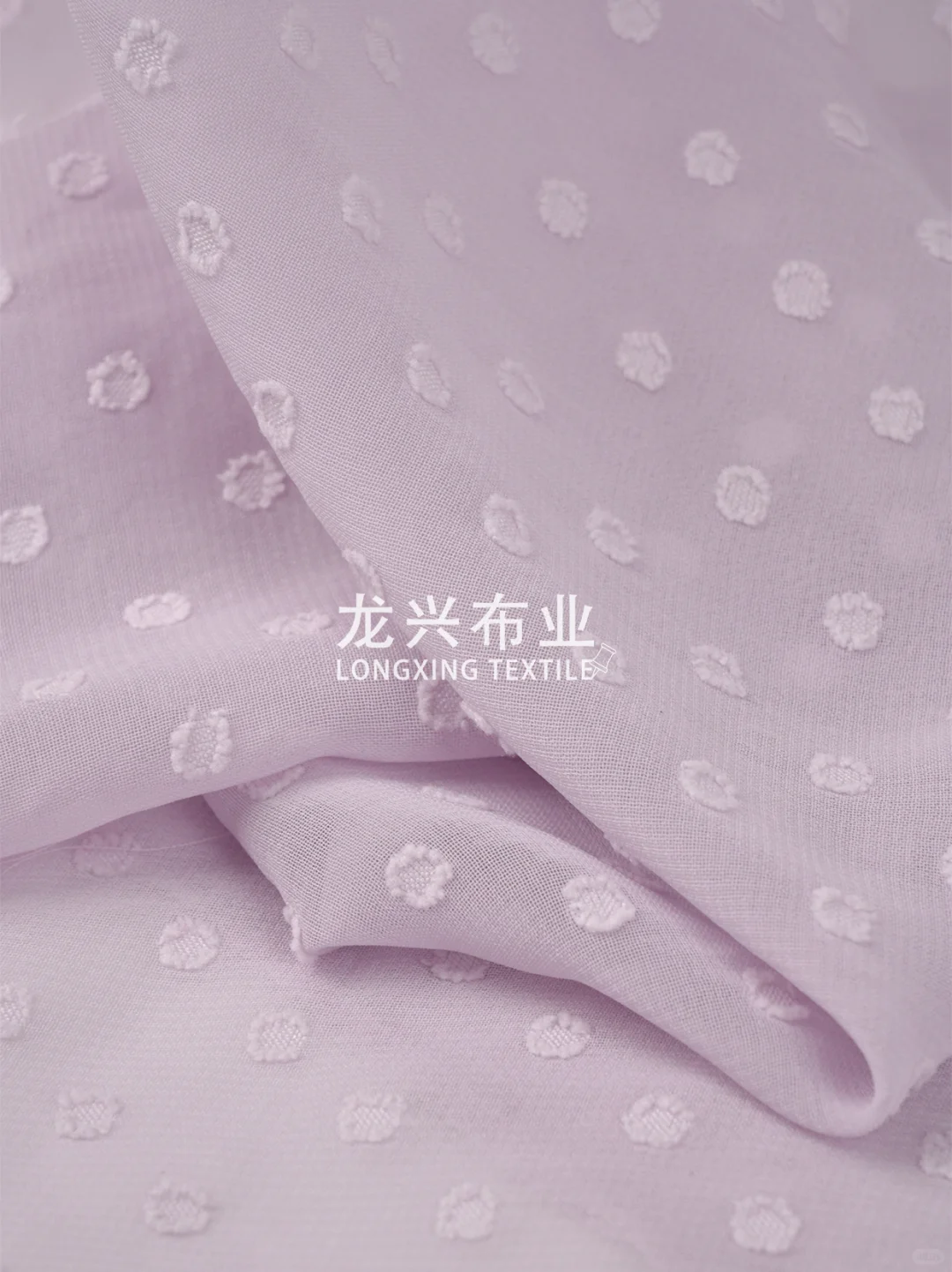 雪纺的仙气慵懒X足球点立体肌理丨宝藏面料