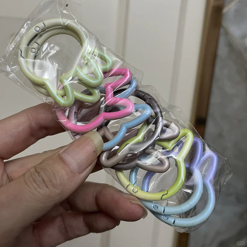 挂镀卡通兔子弹簧扣彩色烤漆合金扣手工