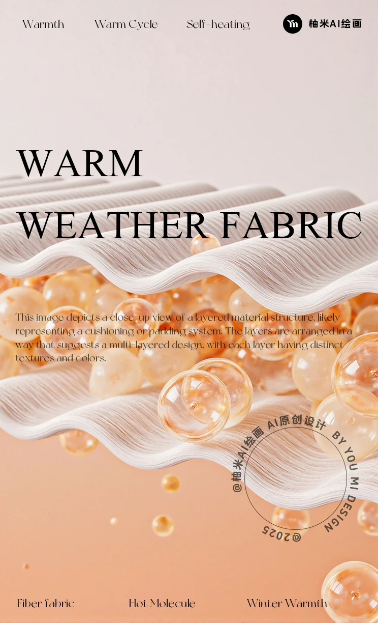 【第2期】AIGC保暖面料分层纤维概念素材~