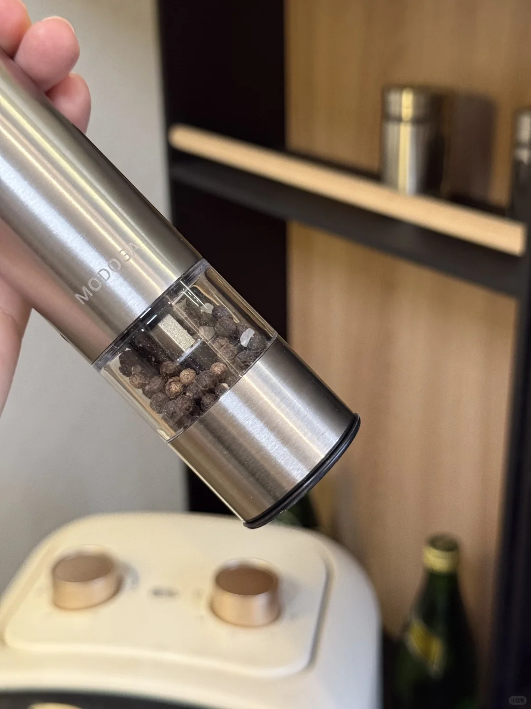 看到研磨瓶磨出塑料，吓的我！！！