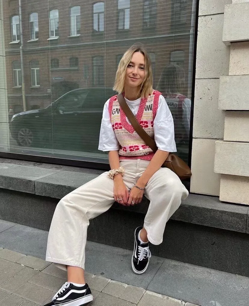 25秋冬新款现货｜外贸出口GA提花v领针织背心