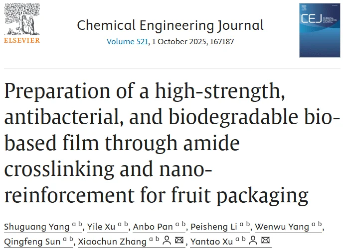 【学术聚焦】高性能生物基复合薄膜!