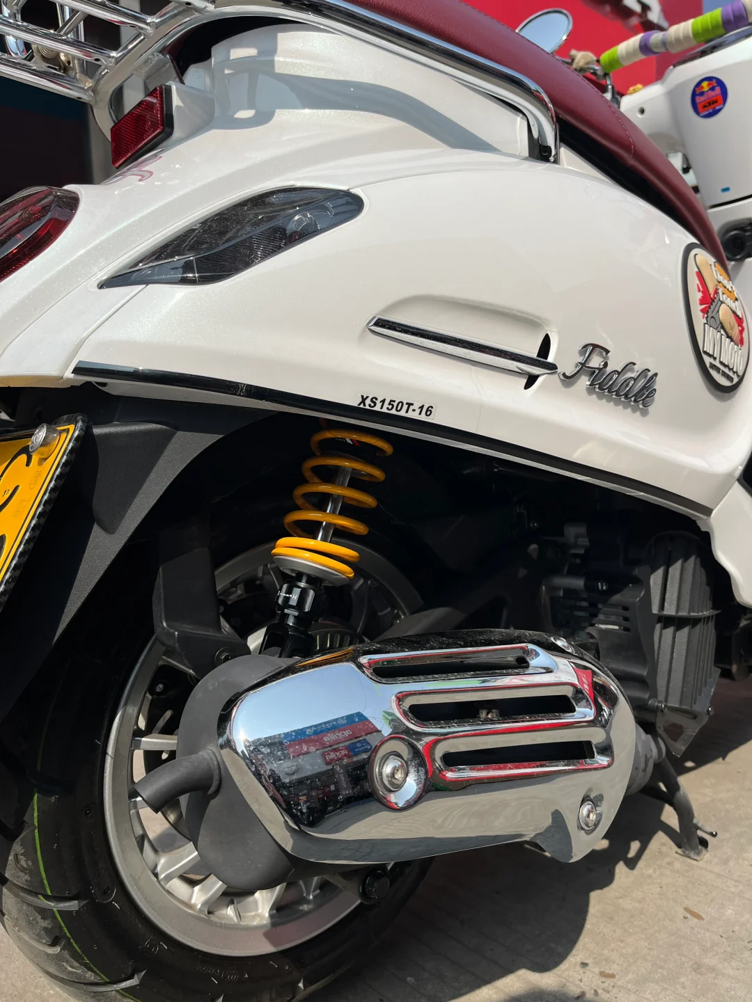 三阳飞度5升级后避震