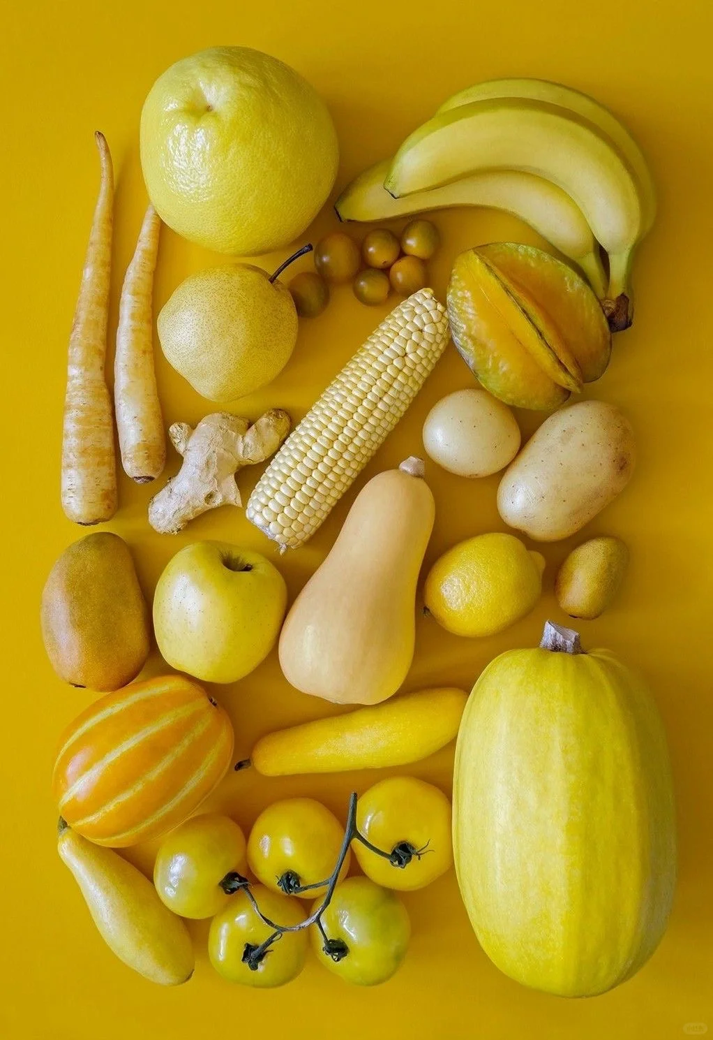 画画素材|这真的太治愈了！彩虹水果蔬菜?