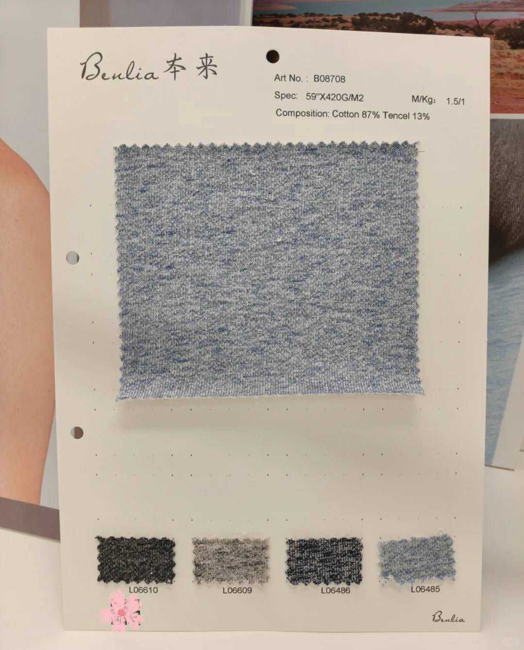 新品棉天丝牛仔外观卫衣??