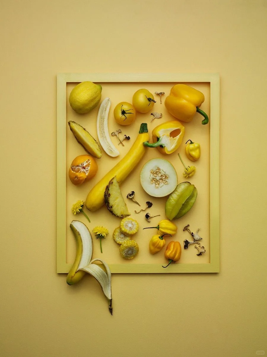 画画素材|这真的太治愈了！彩虹水果蔬菜?