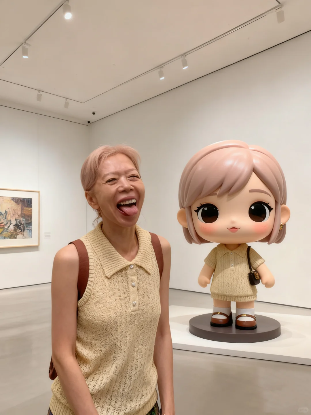 穿搭不从众|64岁女孩有自己的手办展览啦