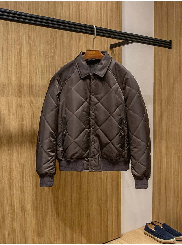 都市时尚穿搭 防水斜纹锦纶面料 秋冬男士