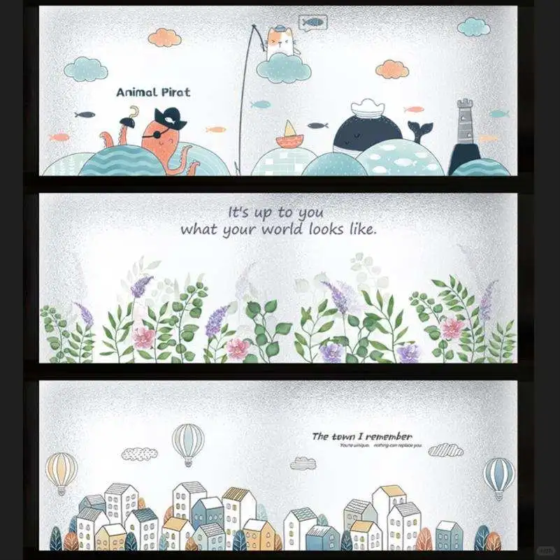 磨砂玻璃贴纸☁️防偷窥神器来啦!