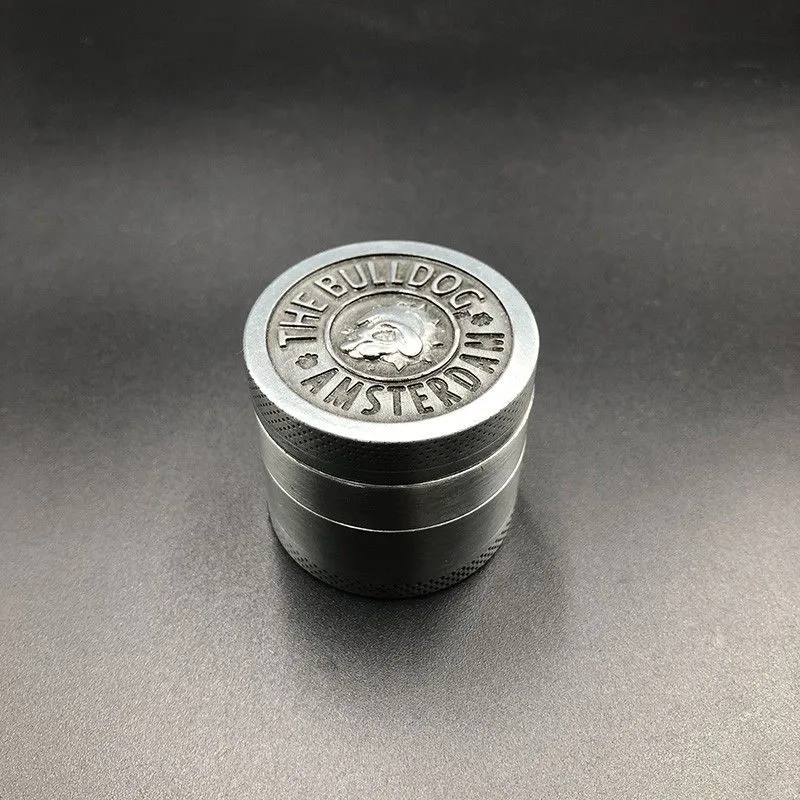 阿姆斯特丹狗头锌合金四层磨烟器金属小号40