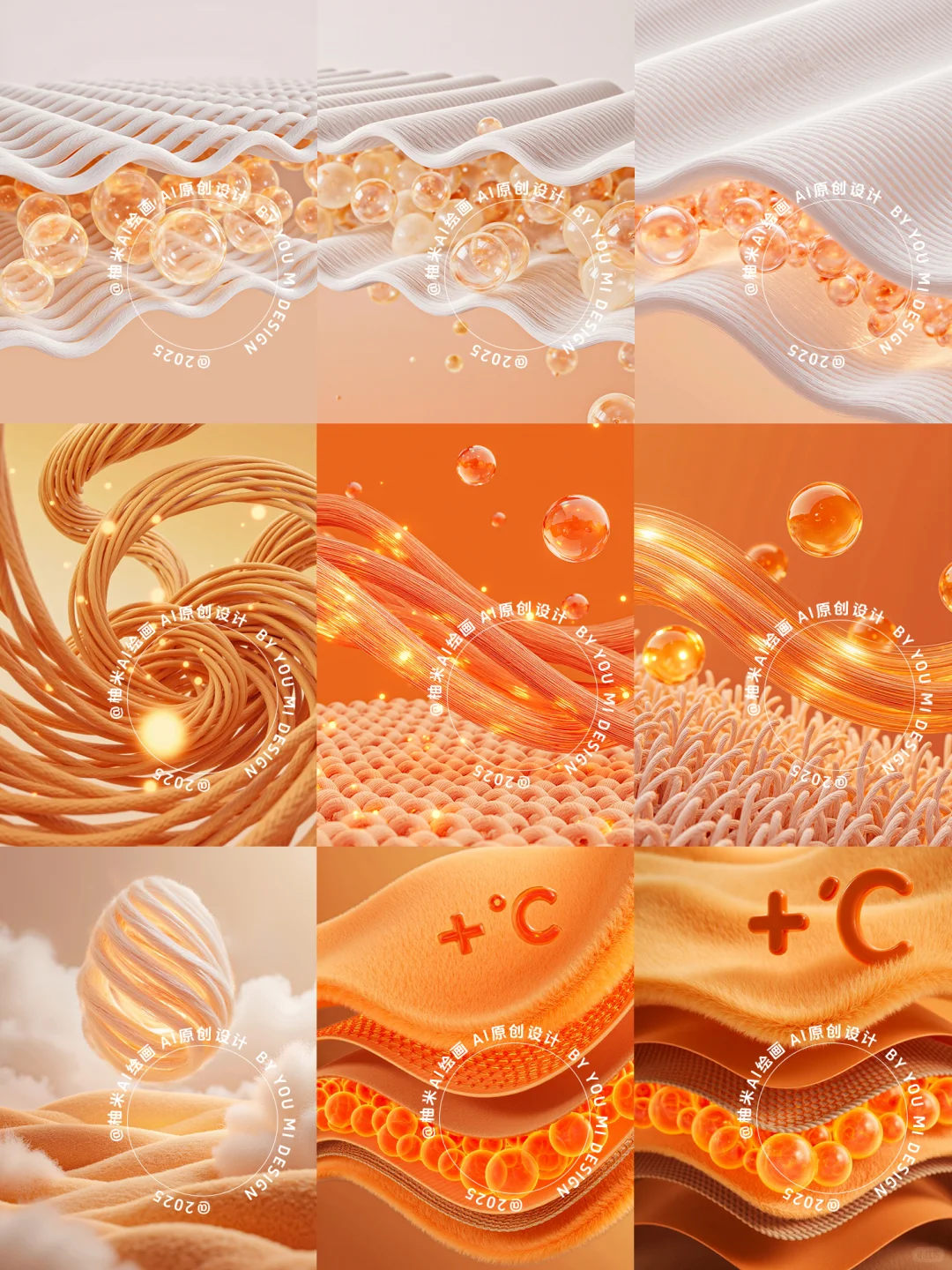 【第2期】AIGC保暖面料分层纤维概念素材~