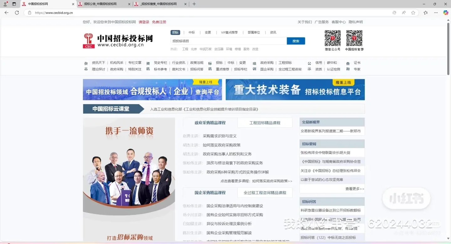 中国招标投标网查招标信息