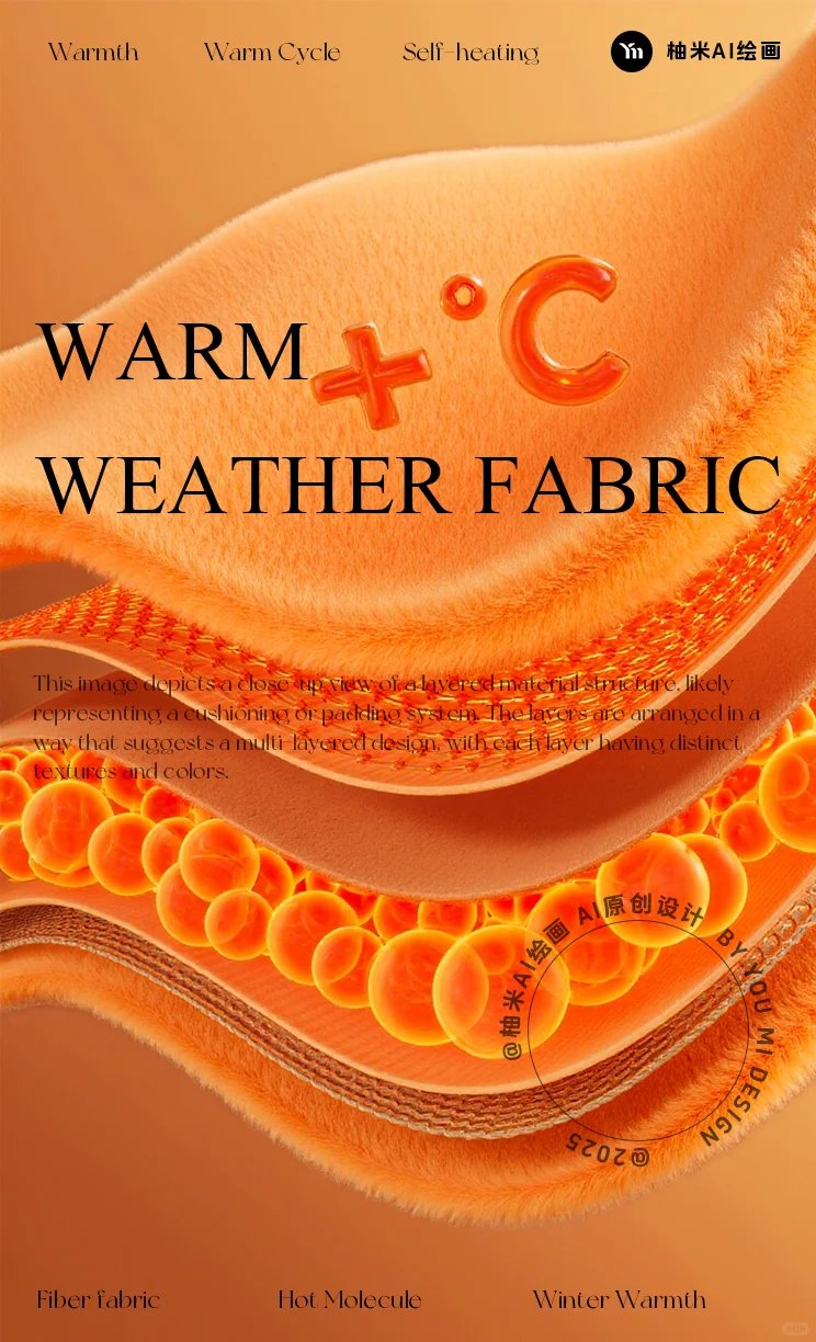 【第2期】AIGC保暖面料分层纤维概念素材~