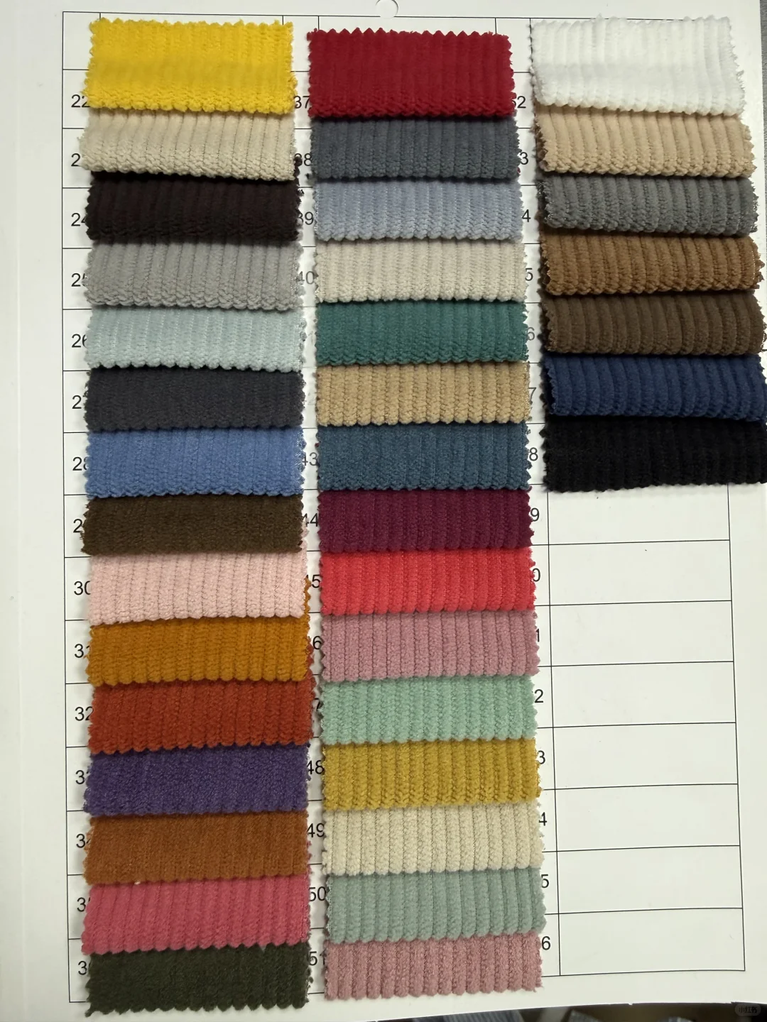 8坑弹力灯芯绒面料分享