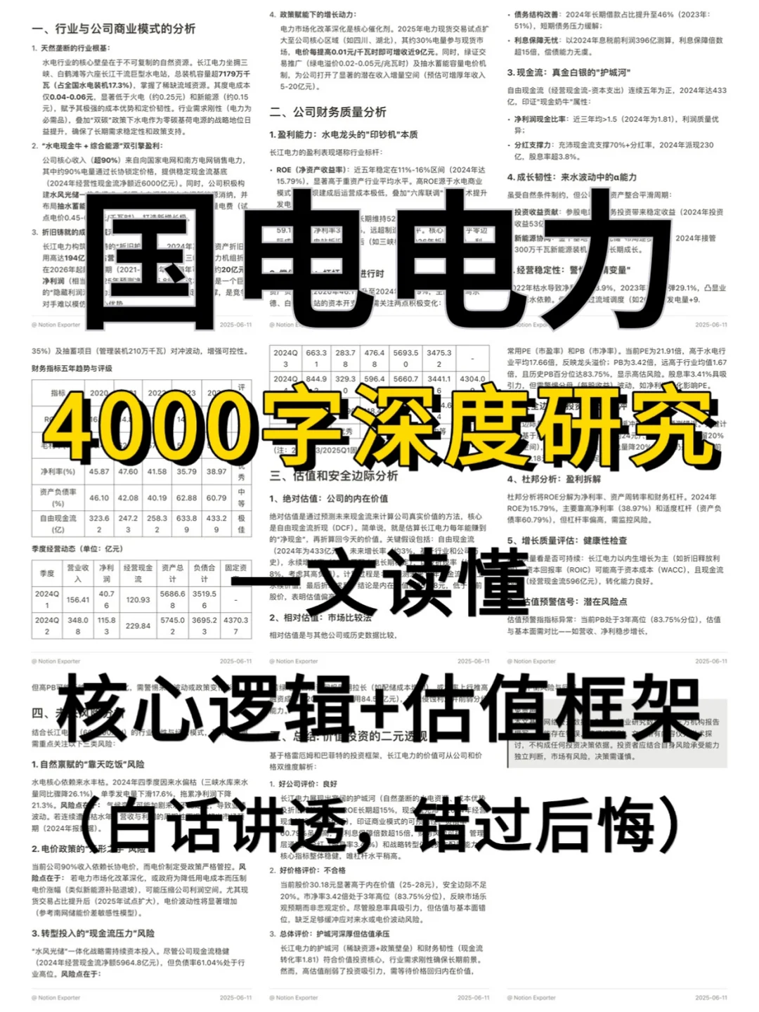 国电电力4000字深度研报