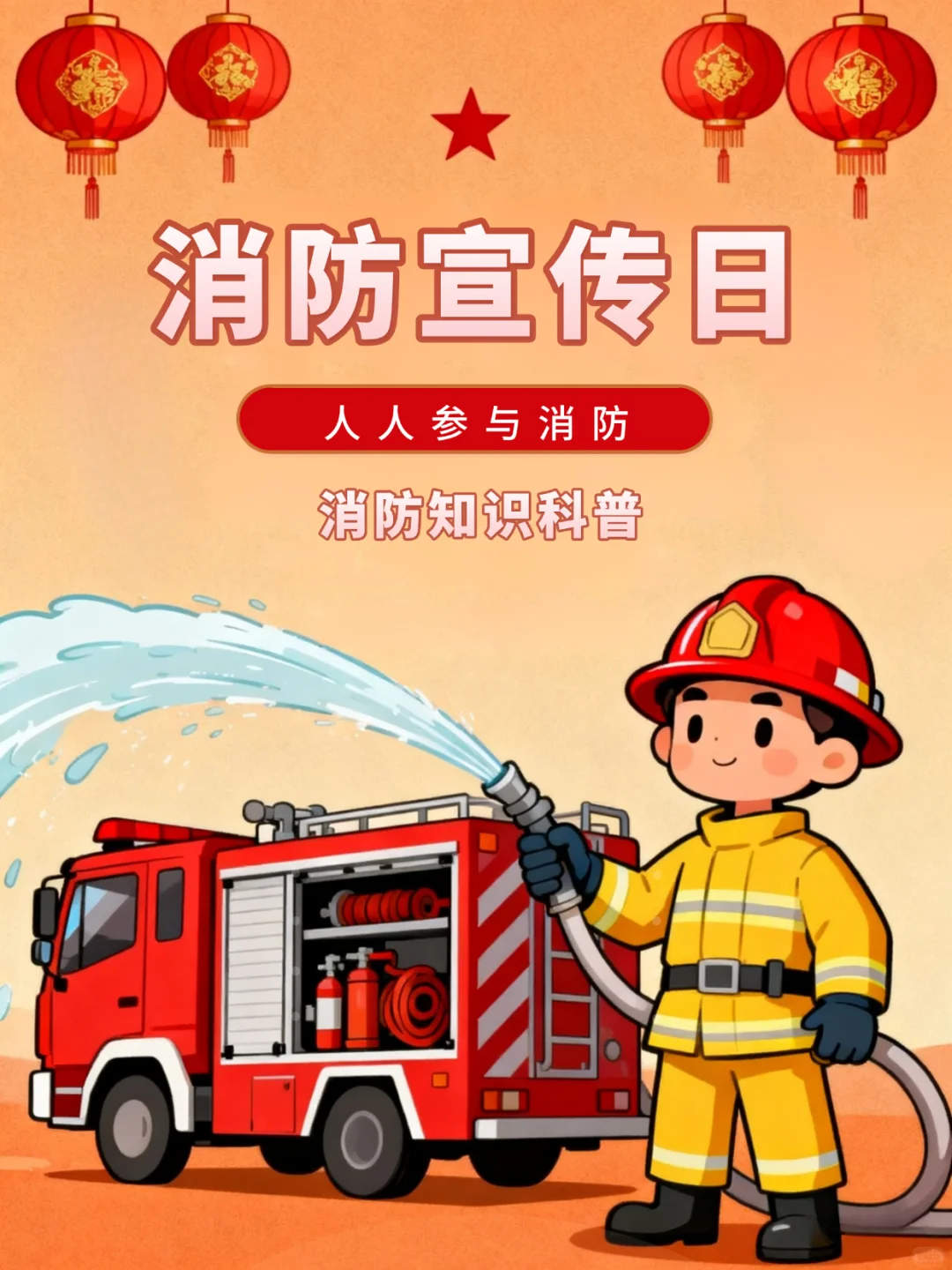 ?消防宣传日,人人参与消防,消防知识科