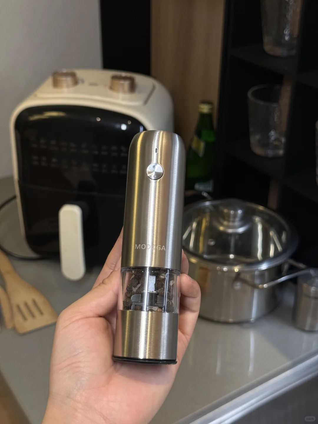 看到研磨瓶磨出塑料，吓的我！！！