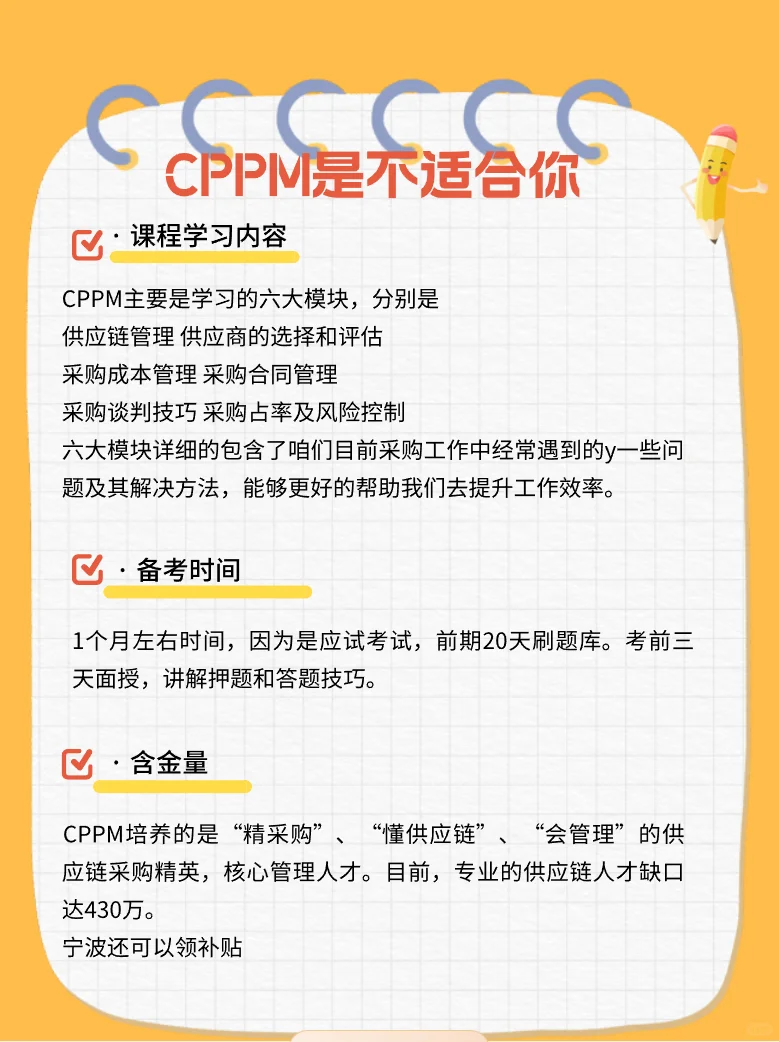 替大家试过了❗CPPM考了没用❗❗
