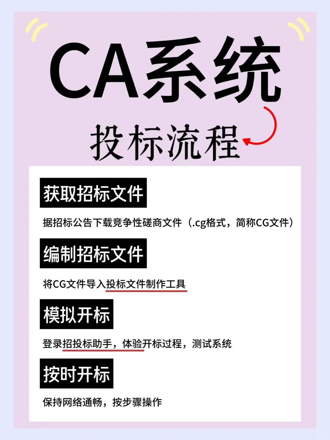 CA投标必看‼️让你轻松中标?投标流程详解