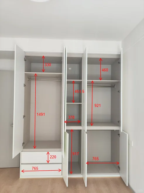 翻遍小红书做的衣柜安全下车啦-附内部结构