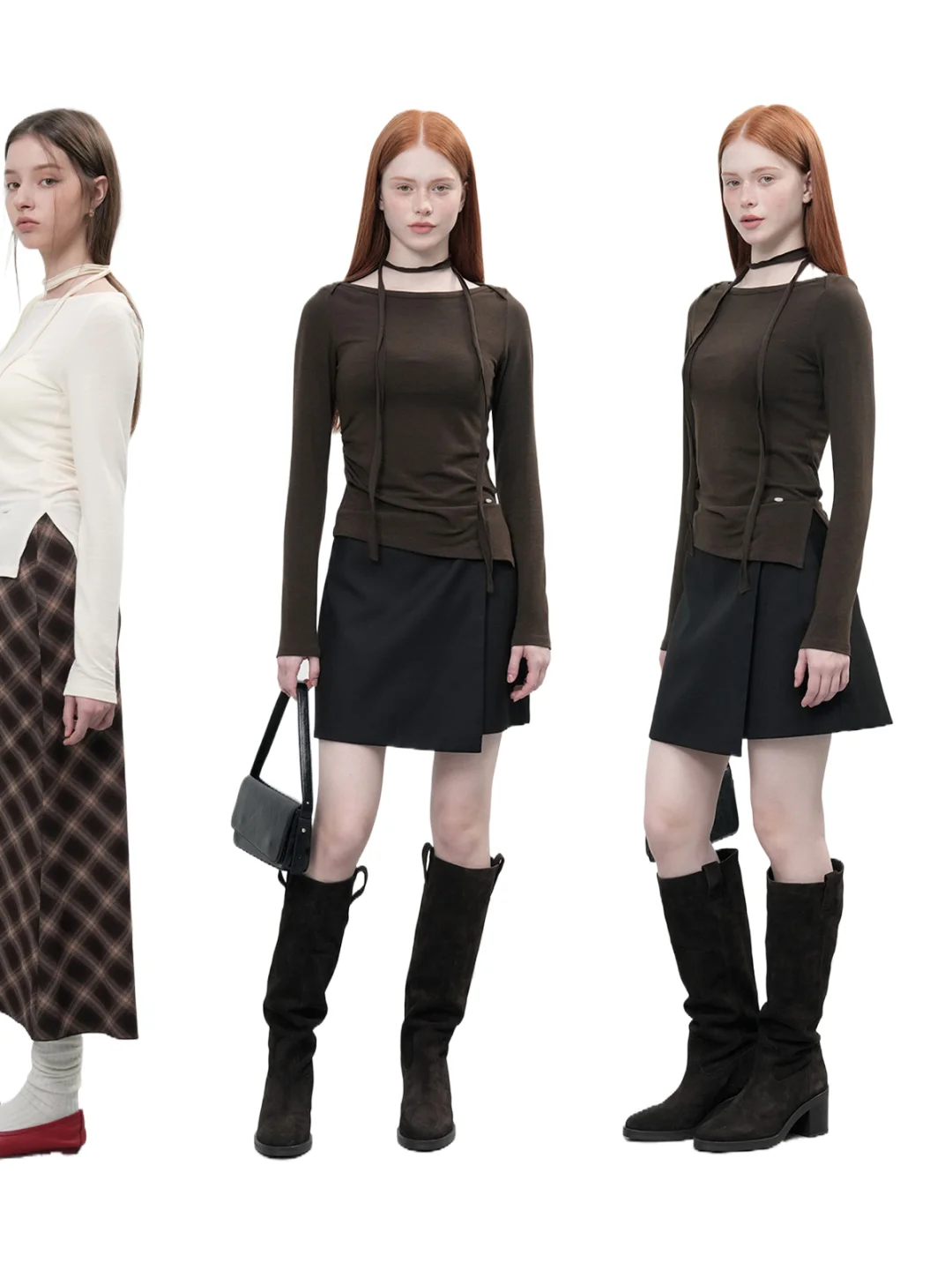 GNRL新品 | 解构领带不对称开衩长袖上衣