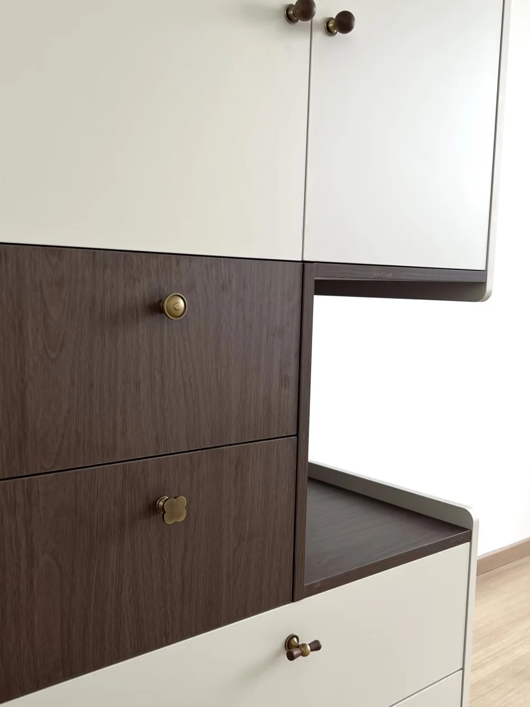 千年舟斜晖胡桃+婷兰灰｜衣柜美到心巴