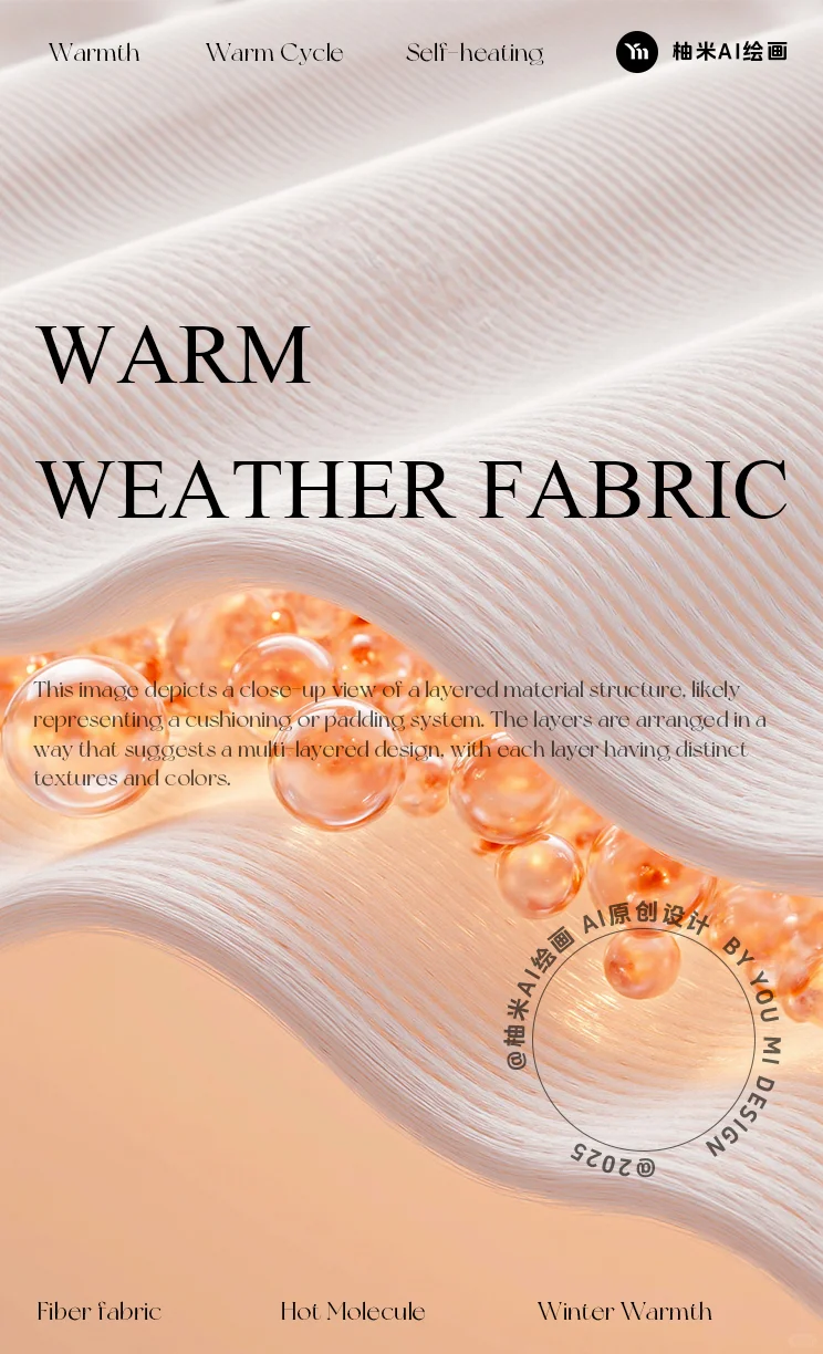 【第2期】AIGC保暖面料分层纤维概念素材~