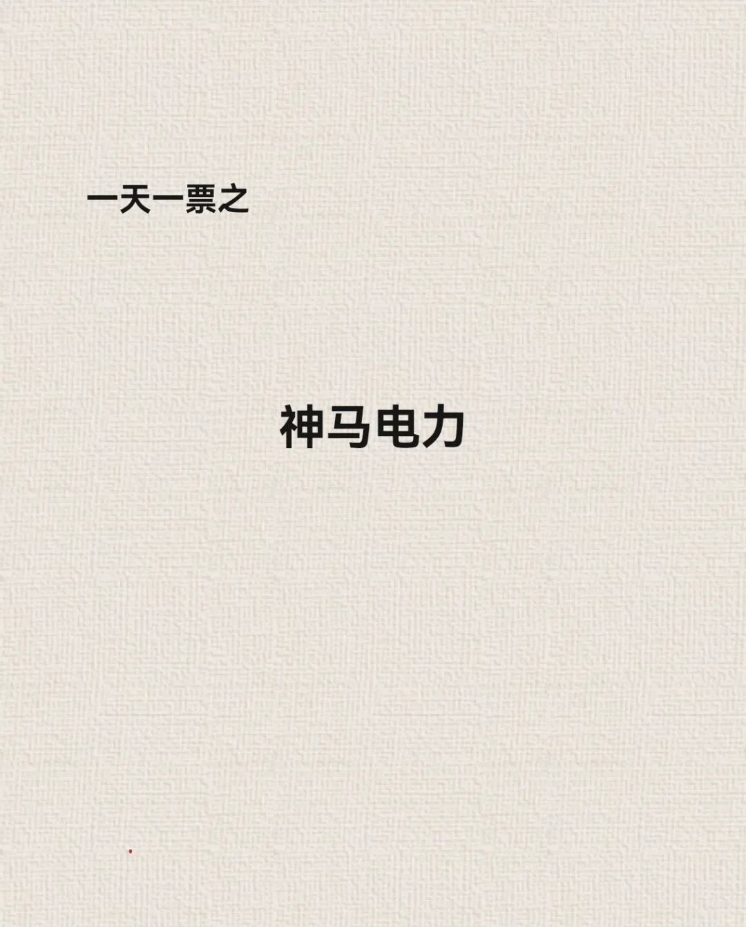 神马电力基本面