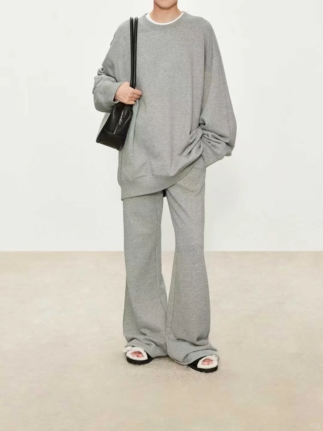 【主推】 JL加绒加厚赛络纺匹马棉微喇休闲裤