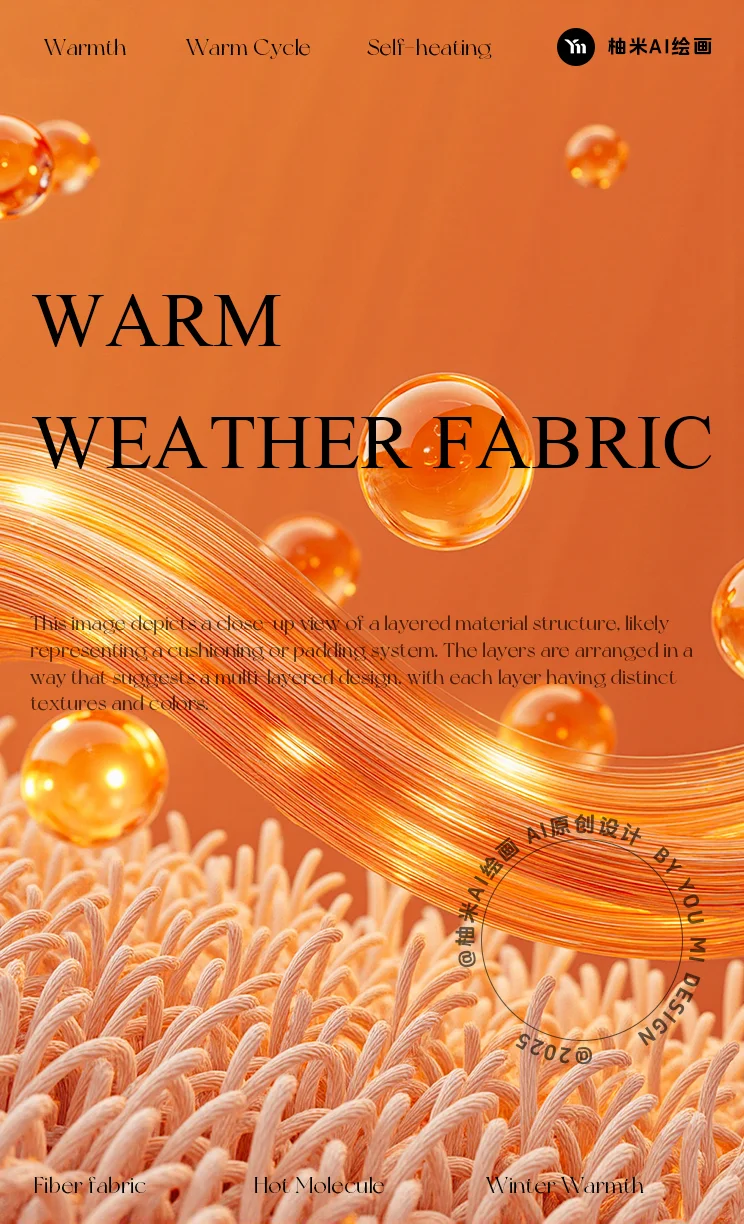 【第2期】AIGC保暖面料分层纤维概念素材~