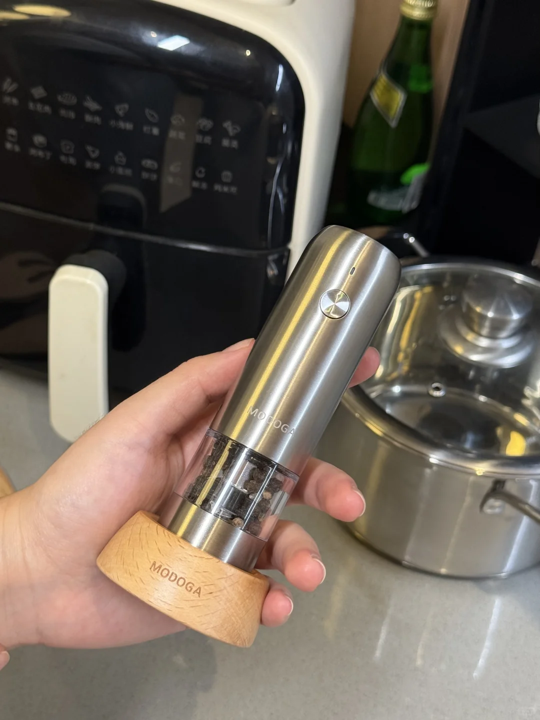 看到研磨瓶磨出塑料，吓的我！！！