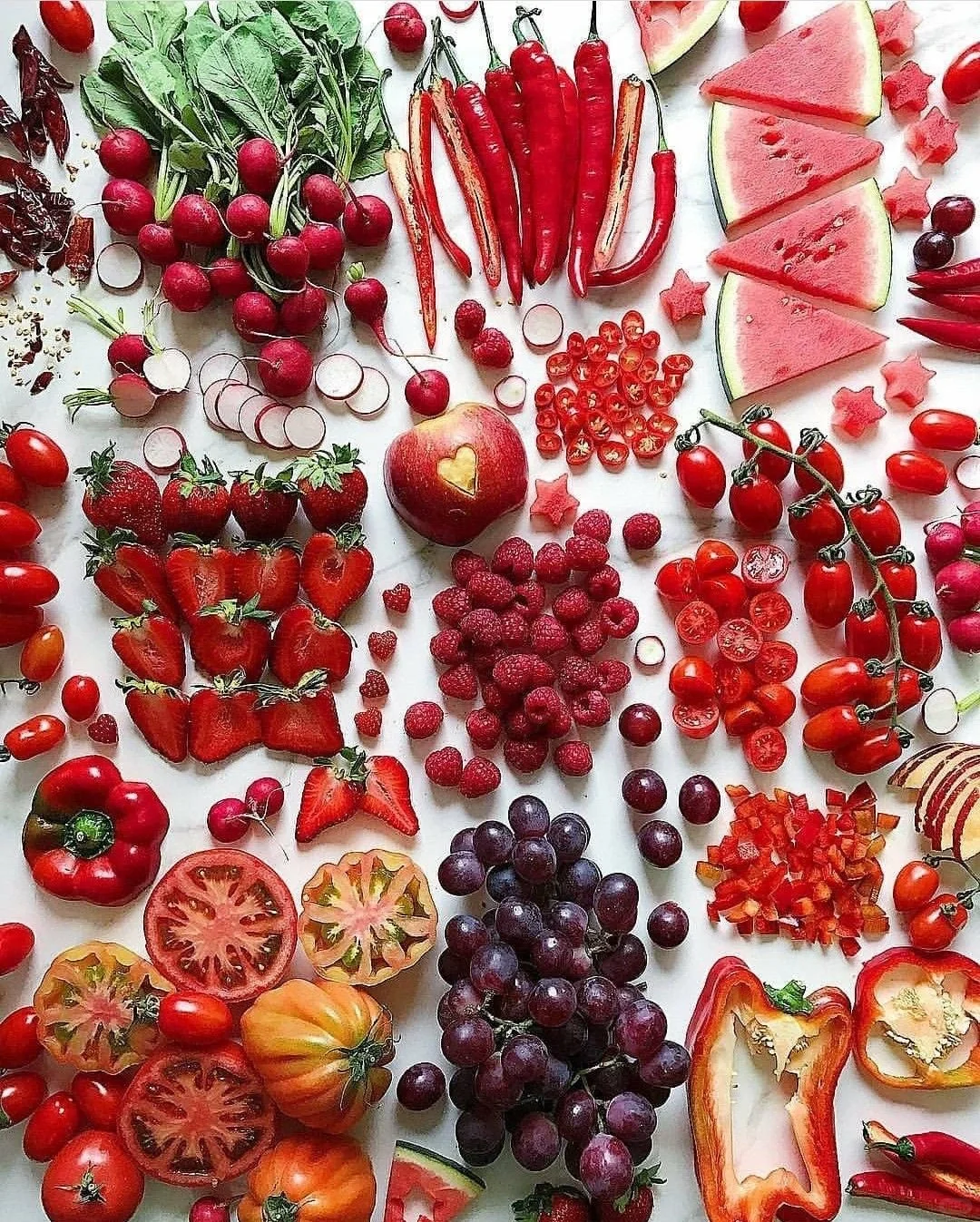 画画素材|这真的太治愈了！彩虹水果蔬菜?