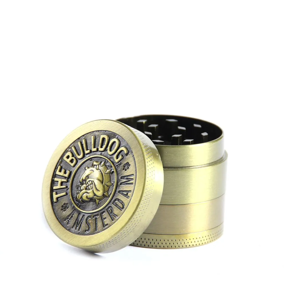 阿姆斯特丹狗头锌合金四层磨烟器金属小号40