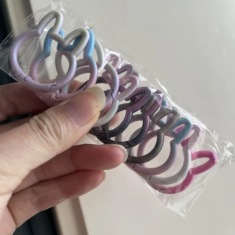 挂镀卡通兔子弹簧扣彩色烤漆合金扣手工