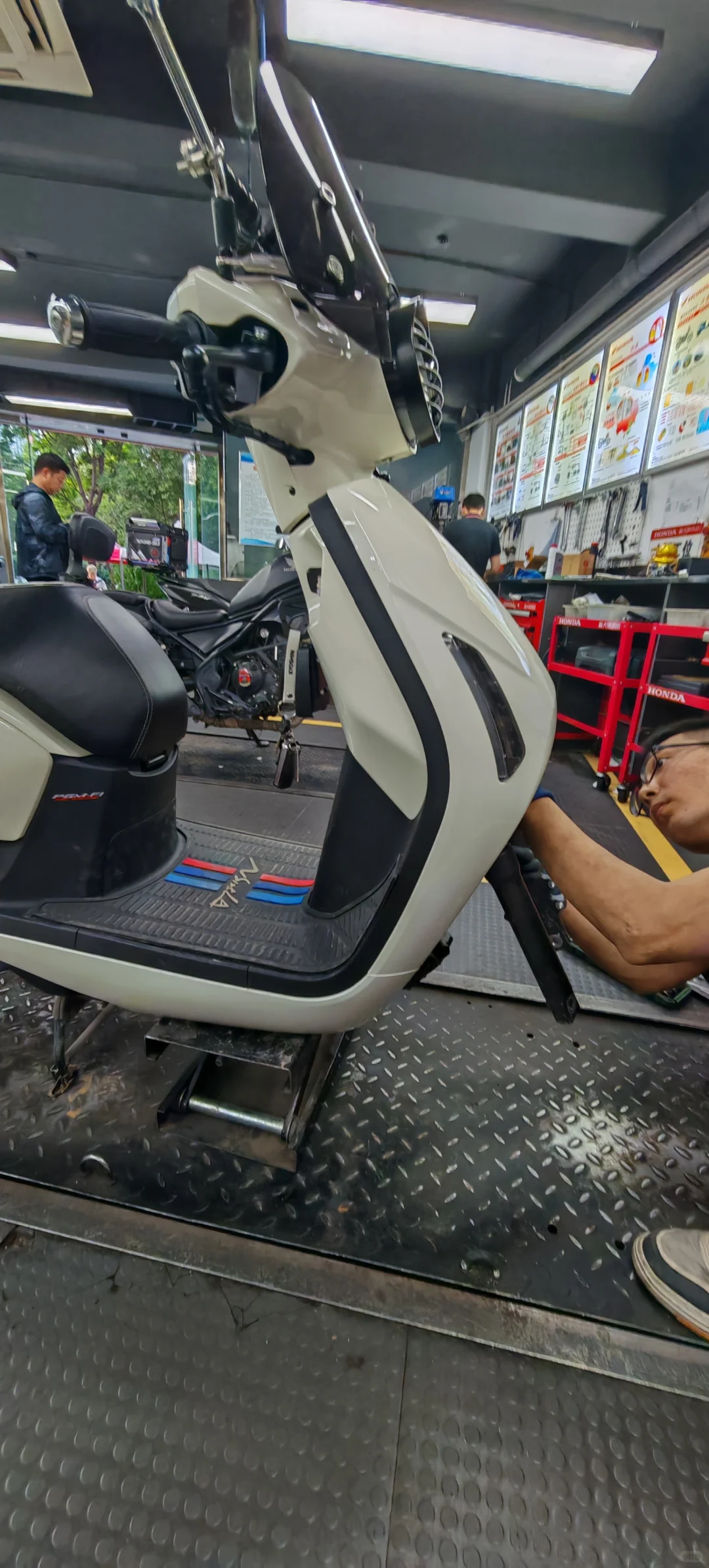 本田NS125LA前减震改装