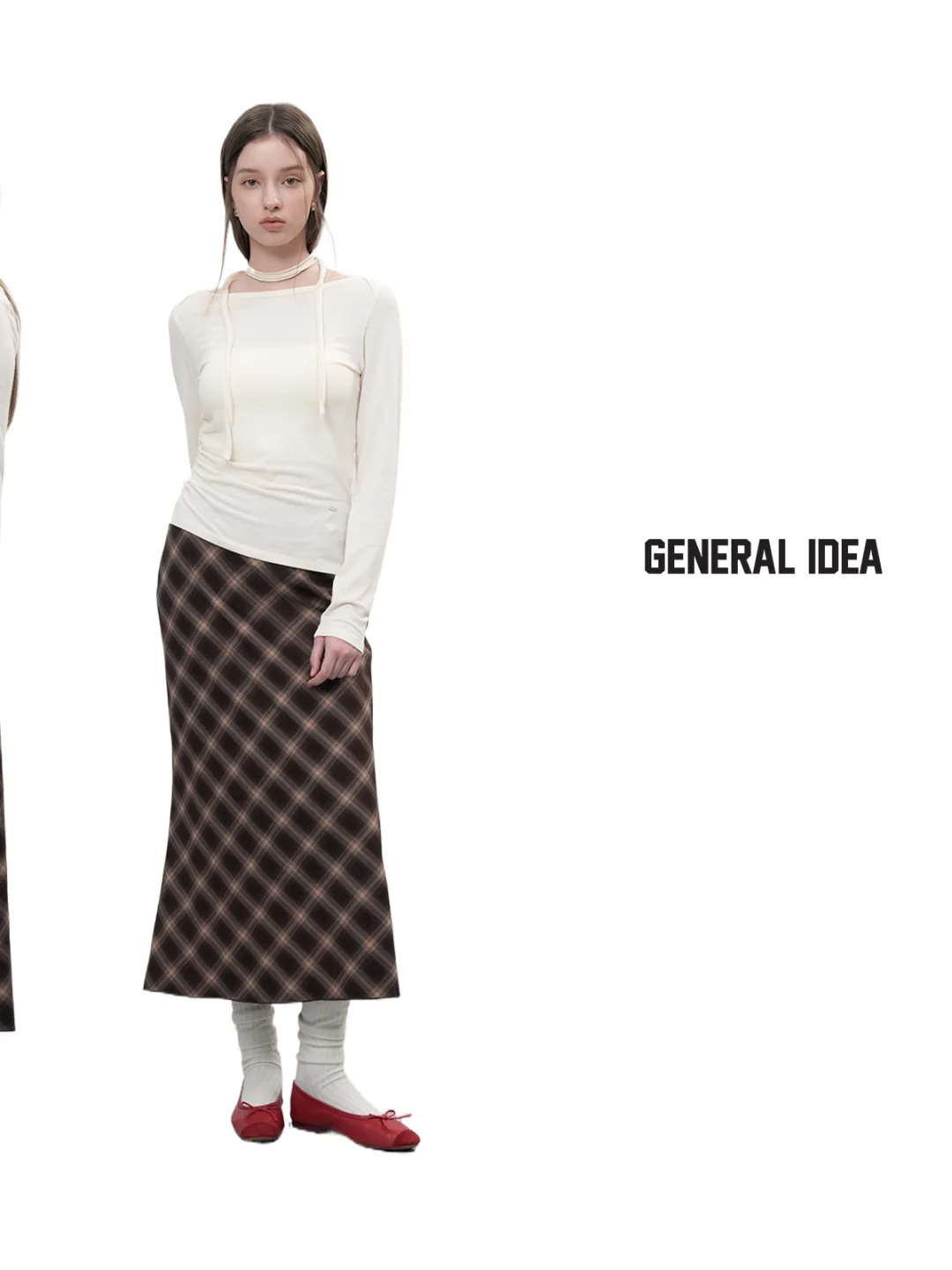 GNRL新品 | 解构领带不对称开衩长袖上衣