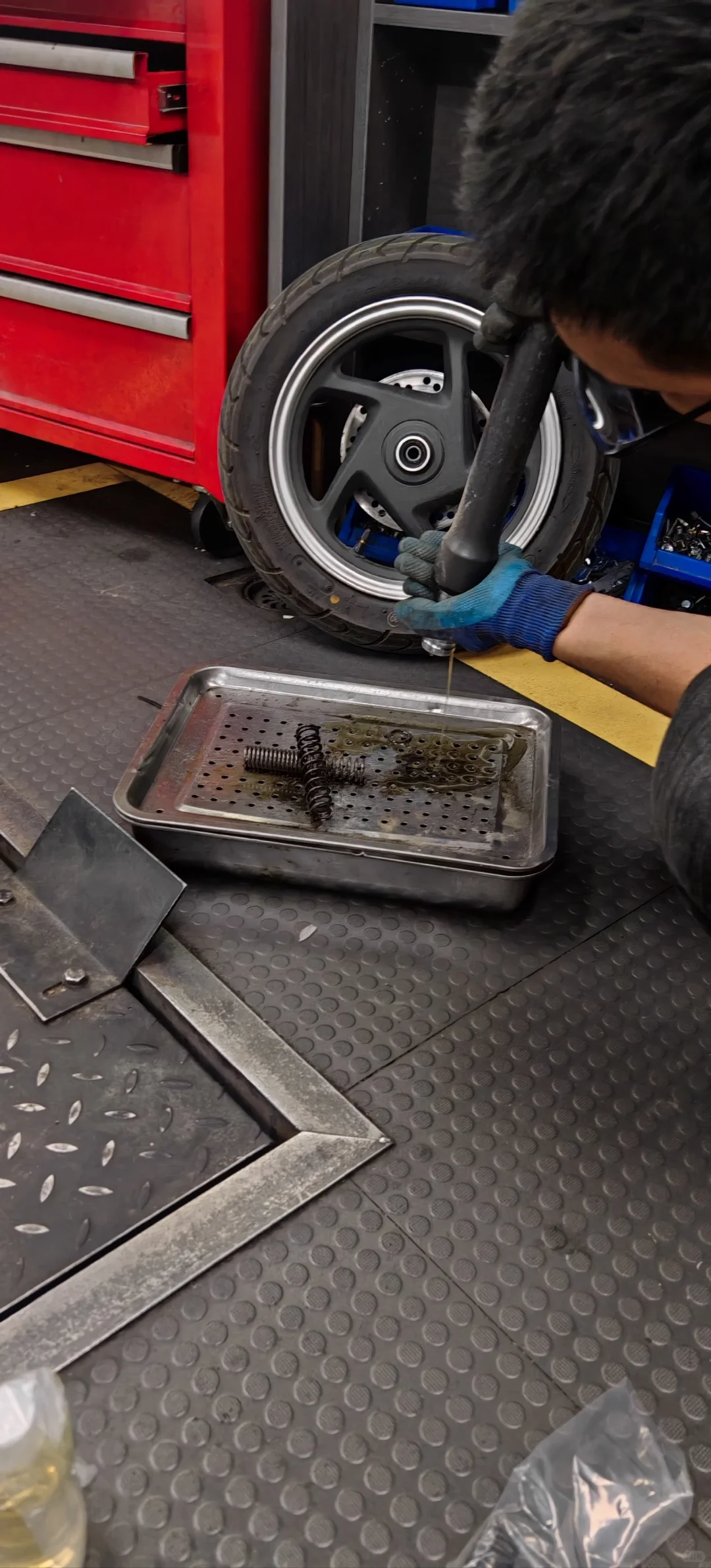 本田NS125LA前减震改装