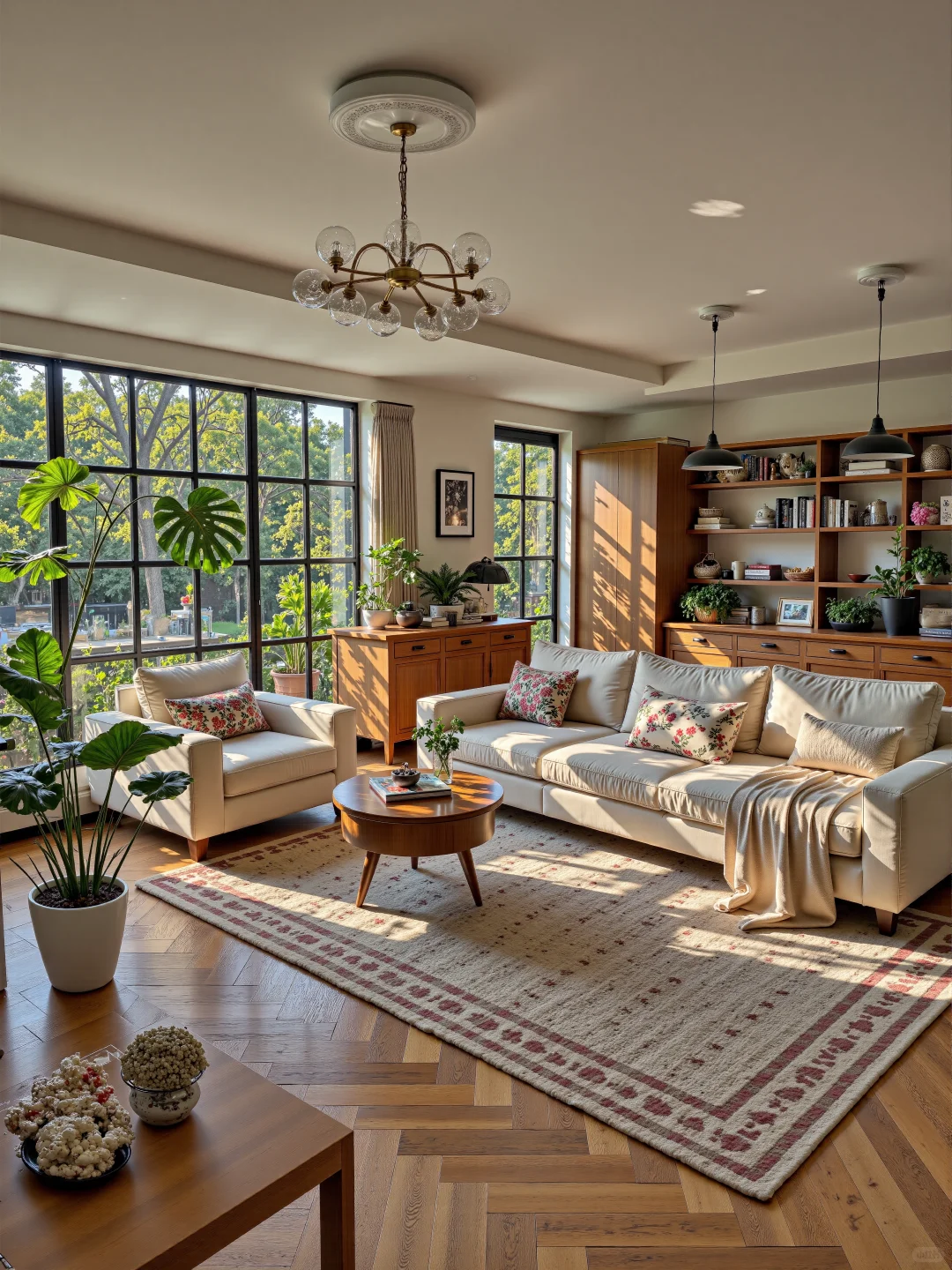 阳光洒进的客厅，太治愈了吧！