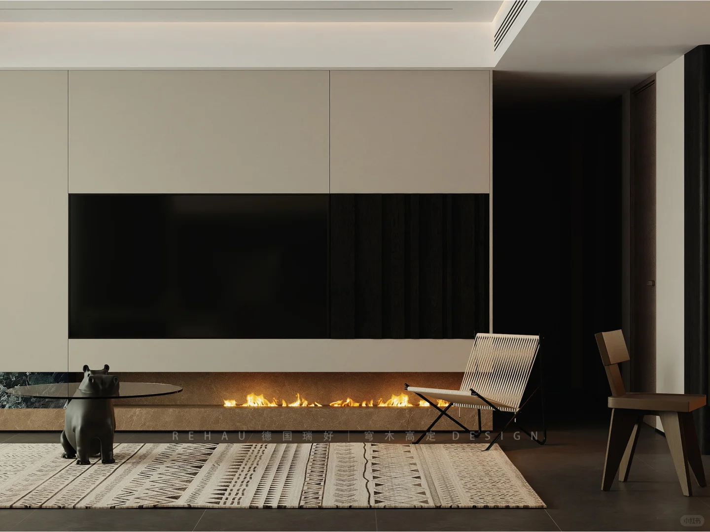 上海汇元玺|客餐厅一体化的全屋定制设计