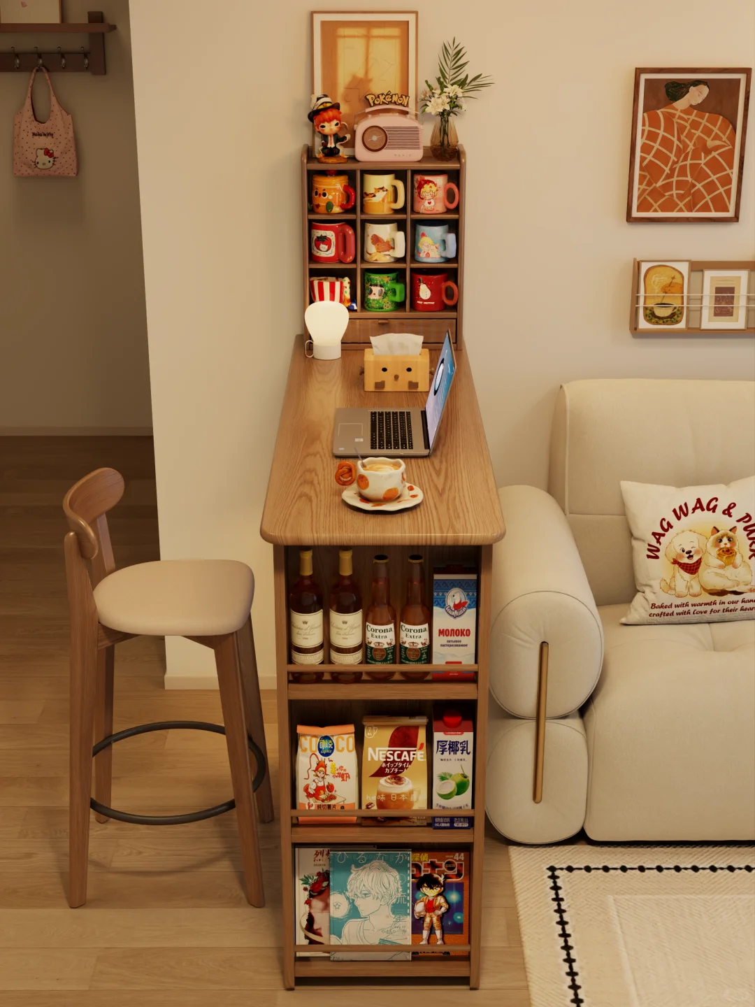 哈哈哈，吧桌隔断抄作业成功啦！！