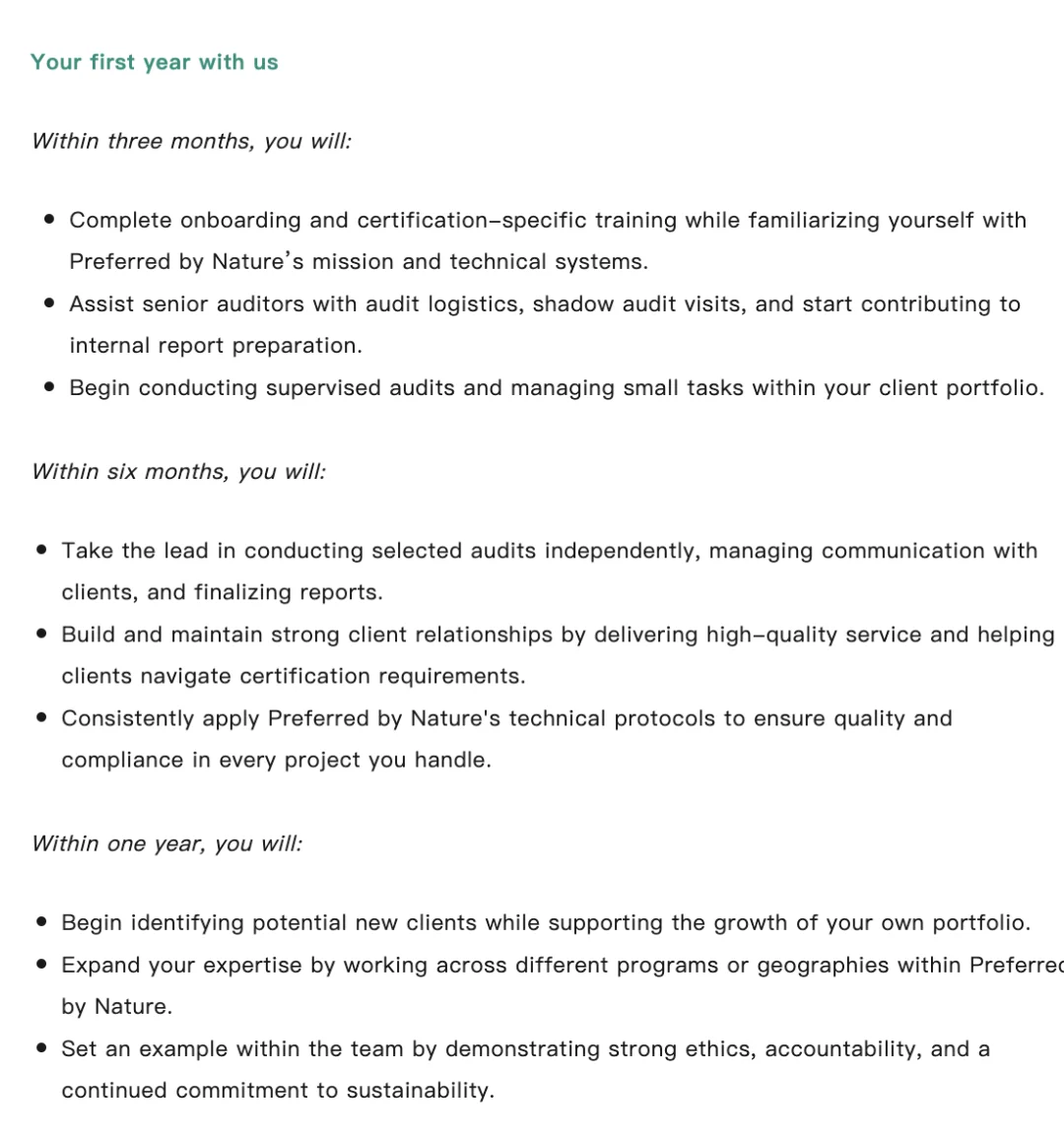 工作招聘 | Forestry Specialist