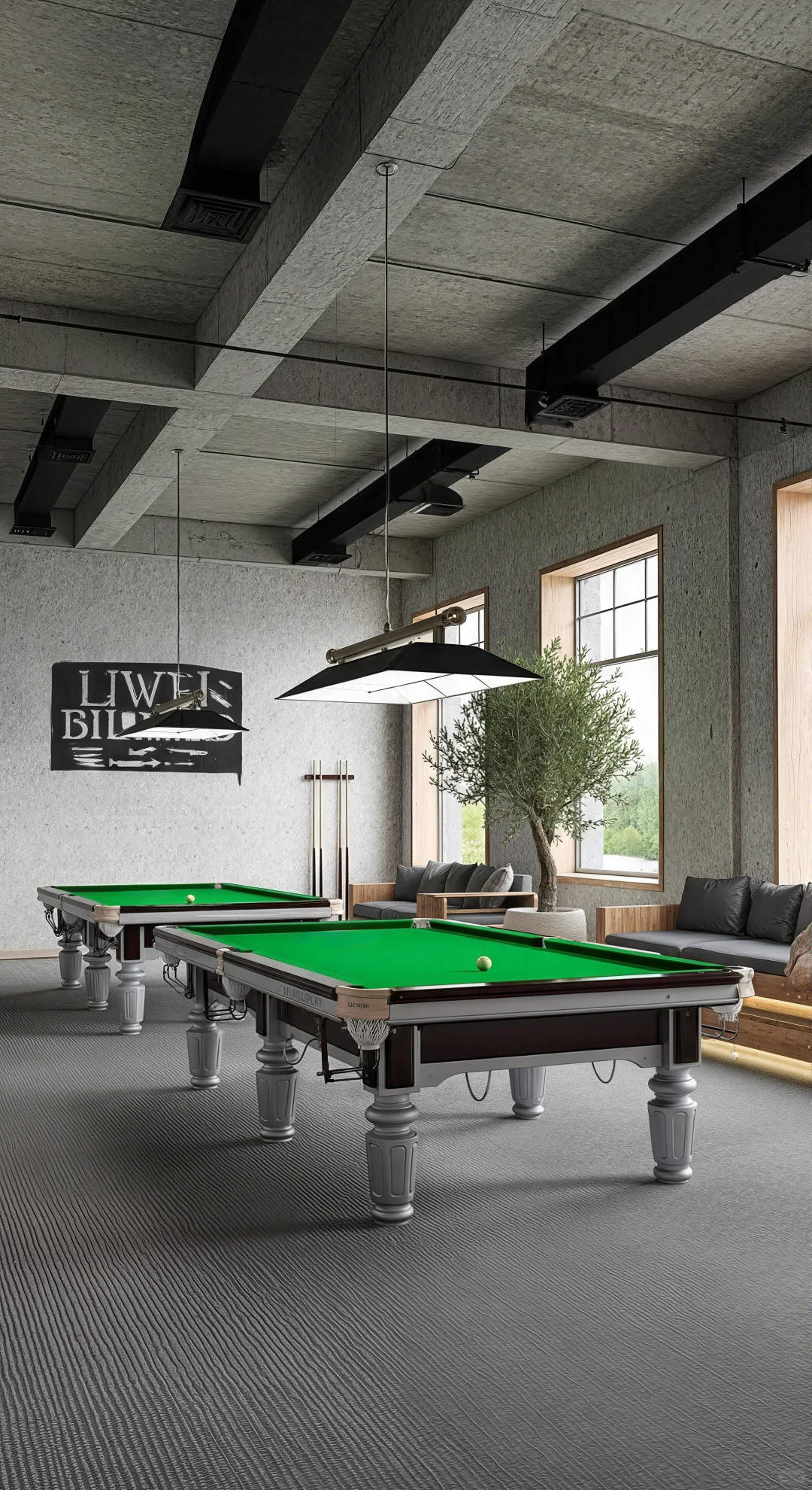 台球厅省钱还出效果，我只推荐水泥工业风