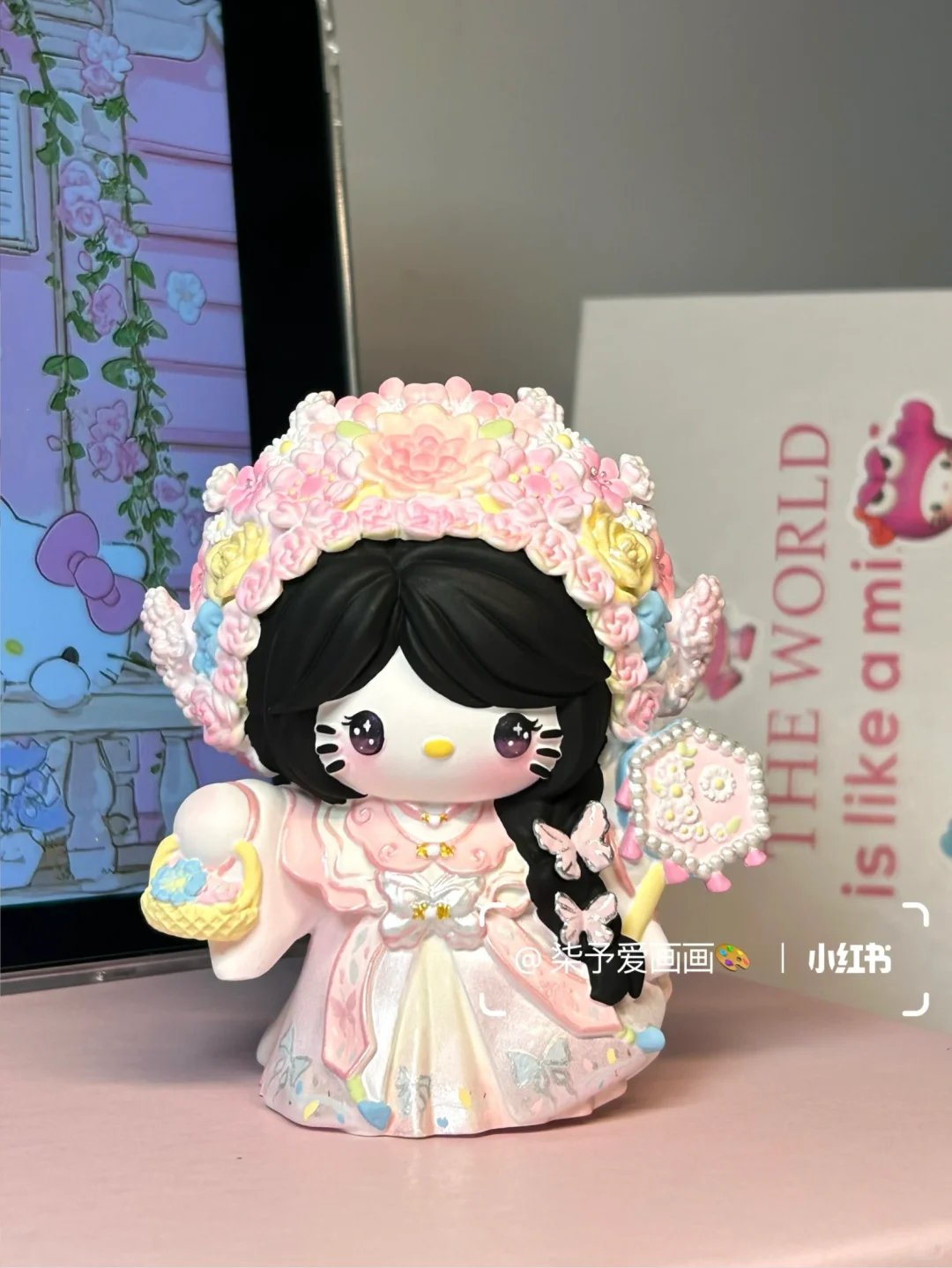 ⋆ ꙳簪花kitty石膏⊹꙳˖꙳?今生簪花世世漂亮