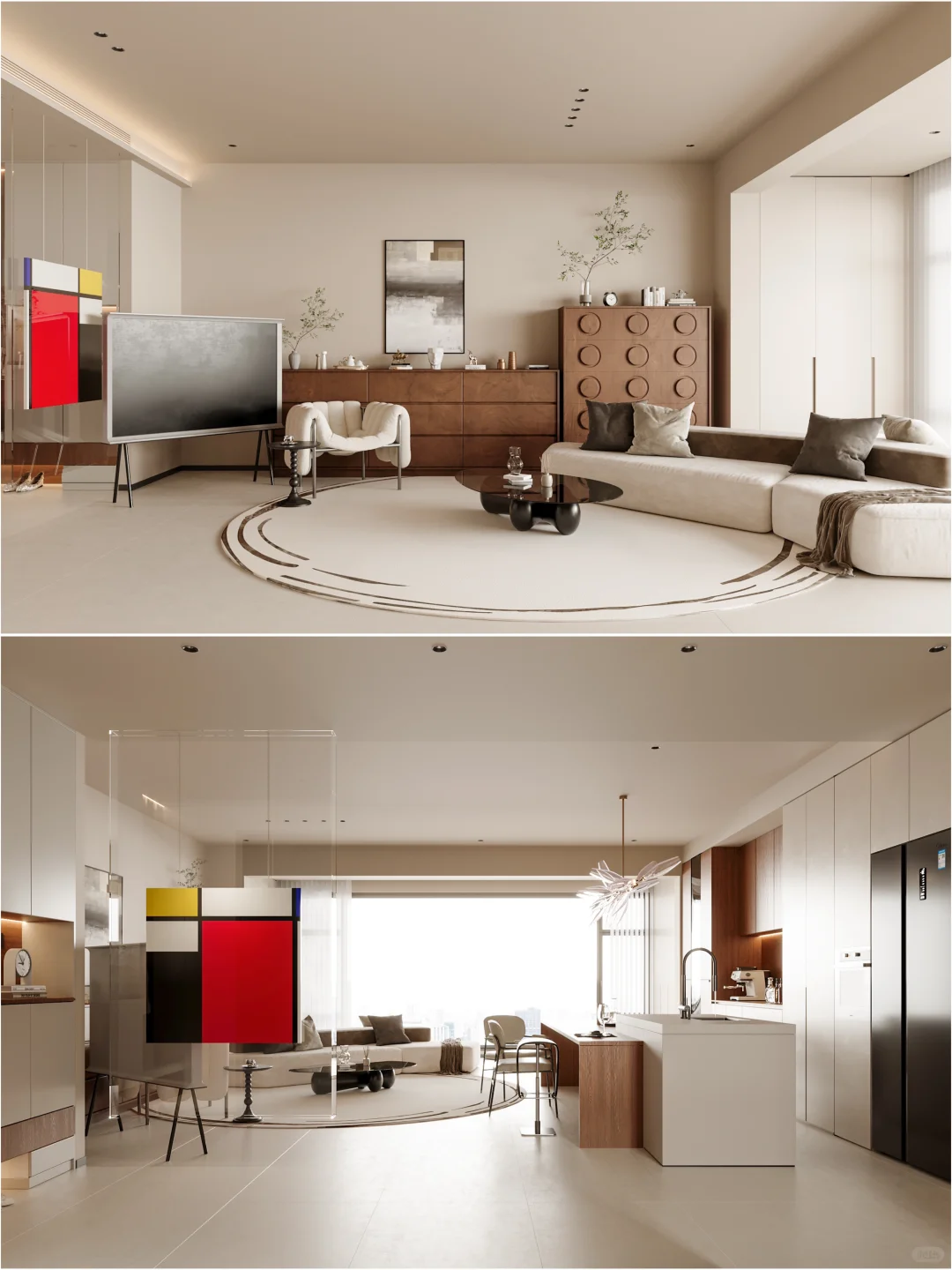 听我一句劝!去客厅化设计超适合大平层?