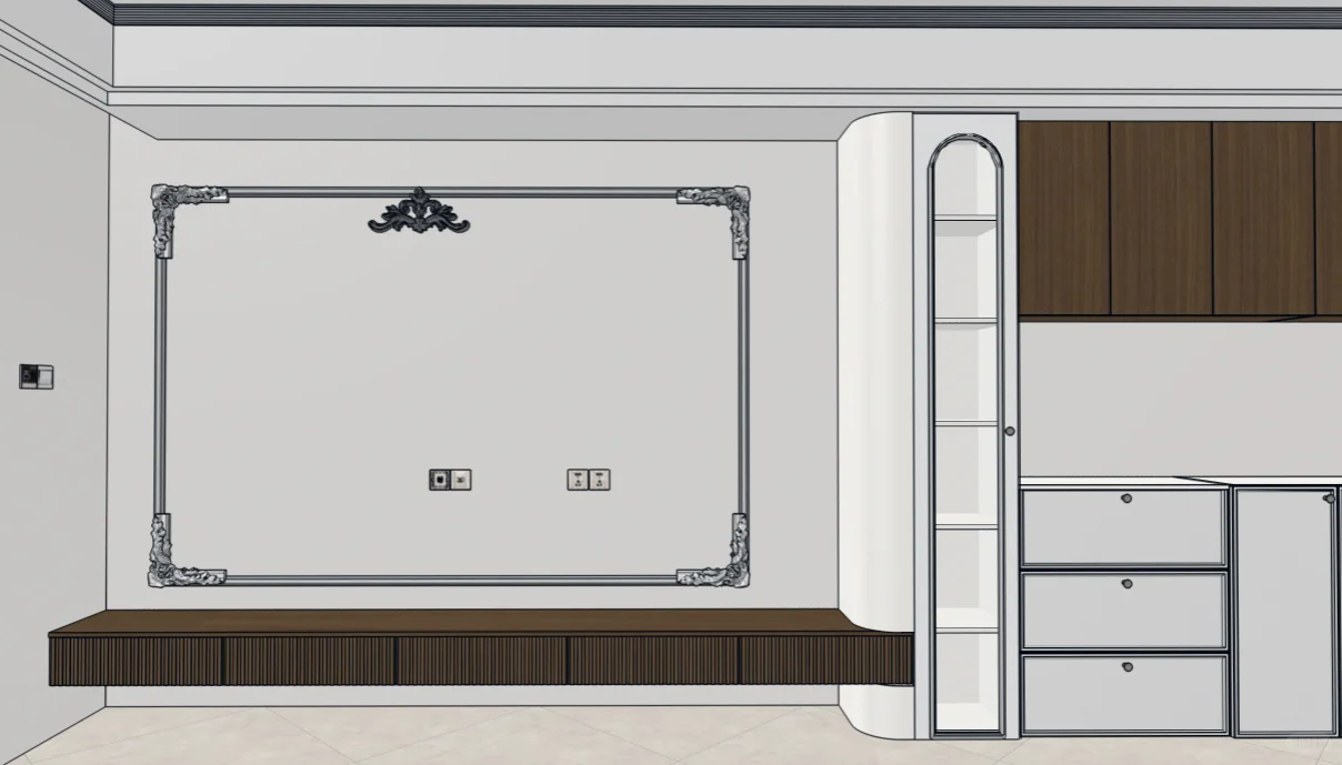 原来玄关柜,餐边柜,电视柜一体这么好看