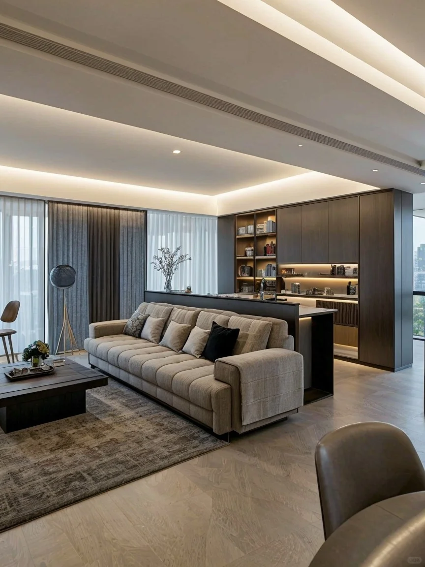 被沙发后这6㎡开放式书房...硬控住了?