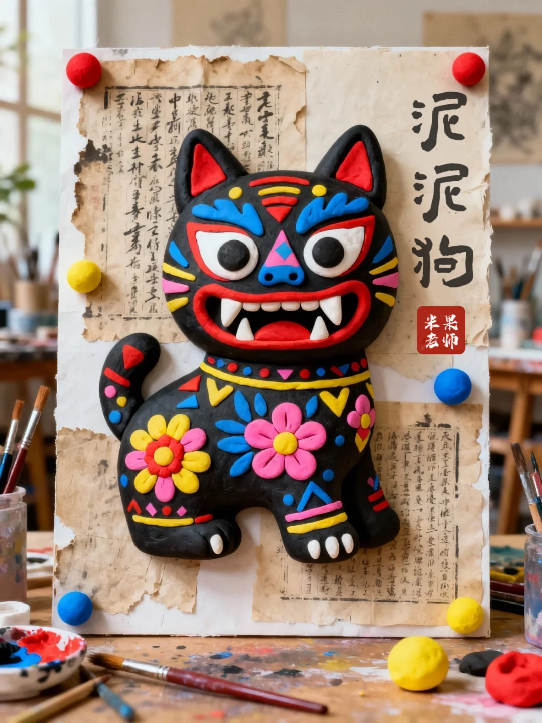 泥泥狗手工?非遗美术课件